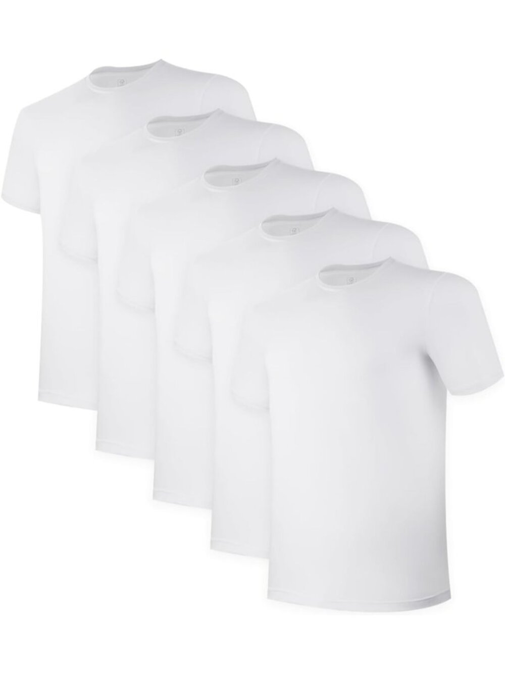 Soft Bamboo Cool Men's Undershirts Pack - Moisture-Wicking T-Shirts for Comfort